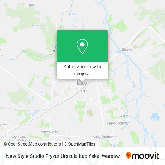 Mapa New Style Studio Fryzur Urszula Łapińska