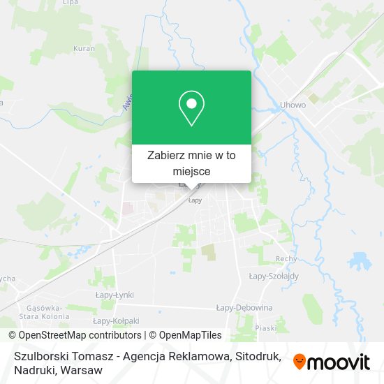 Mapa Szulborski Tomasz - Agencja Reklamowa, Sitodruk, Nadruki