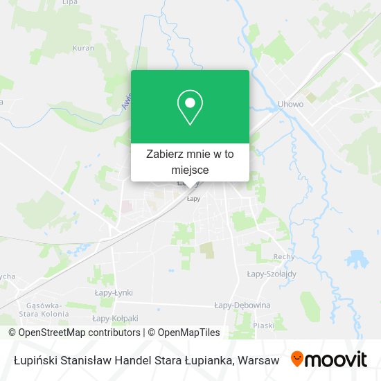 Mapa Łupiński Stanisław Handel Stara Łupianka