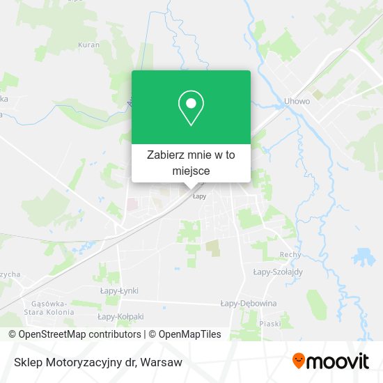 Mapa Sklep Motoryzacyjny dr