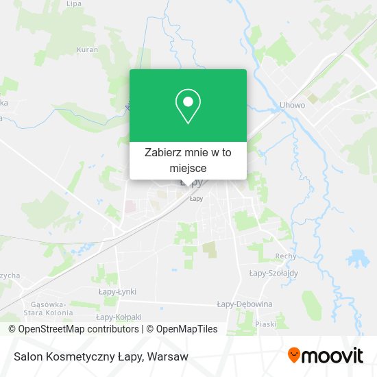 Mapa Salon Kosmetyczny Łapy