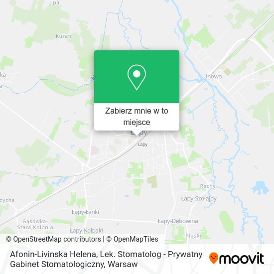 Mapa Afonin-Livinska Helena, Lek. Stomatolog - Prywatny Gabinet Stomatologiczny