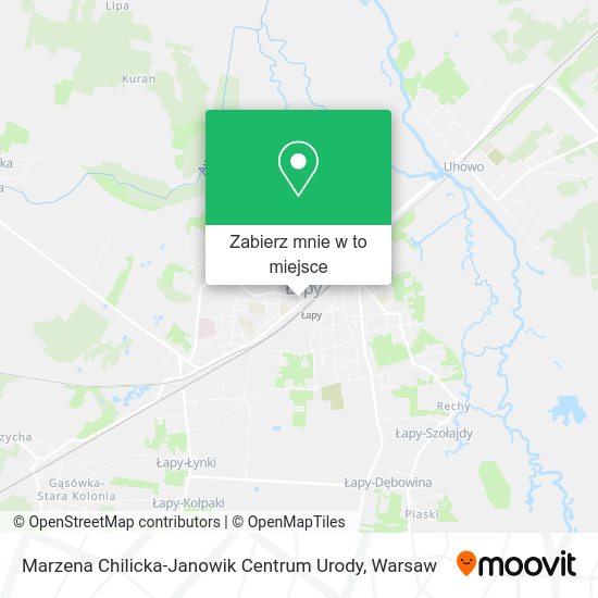 Mapa Marzena Chilicka-Janowik Centrum Urody