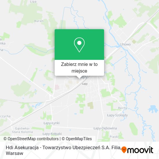 Mapa Hdi Asekuracja - Towarzystwo Ubezpieczeń S.A. Filia