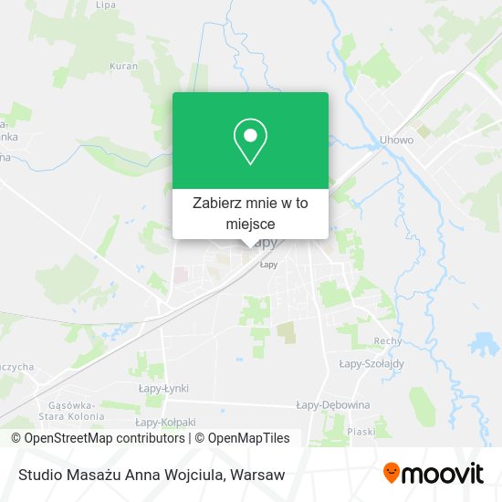 Mapa Studio Masażu Anna Wojciula