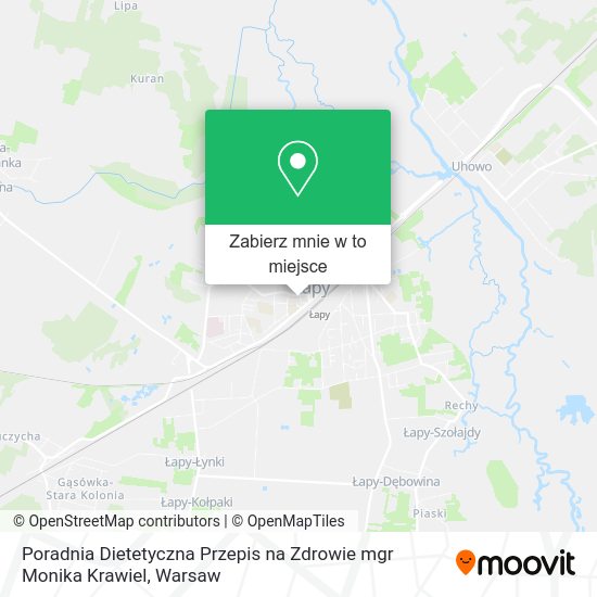 Mapa Poradnia Dietetyczna Przepis na Zdrowie mgr Monika Krawiel