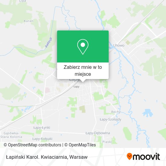 Mapa Łapiński Karol. Kwiaciarnia