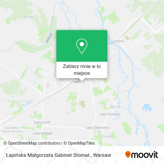 Mapa Łapińska Małgorzata Gabinet Stomat.