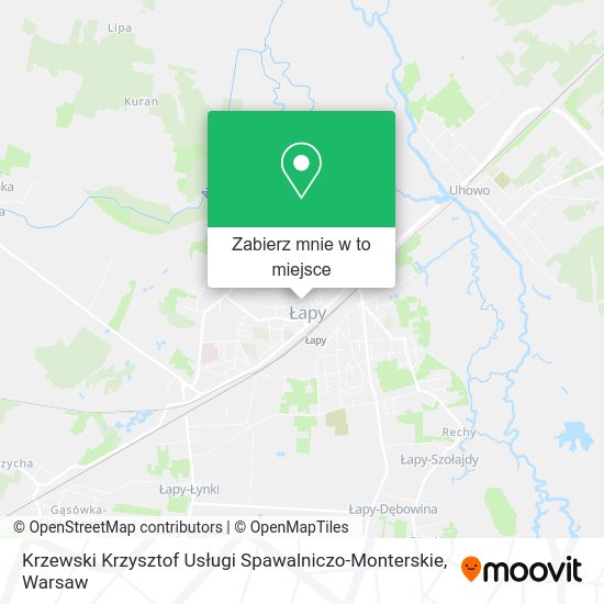 Mapa Krzewski Krzysztof Usługi Spawalniczo-Monterskie