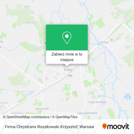 Mapa Firma Chrystrans Roszkowski Krzysztof