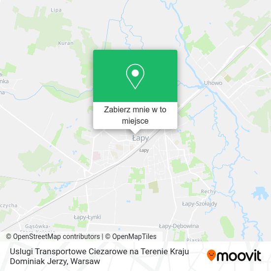 Mapa Uslugi Transportowe Ciezarowe na Terenie Kraju Dominiak Jerzy