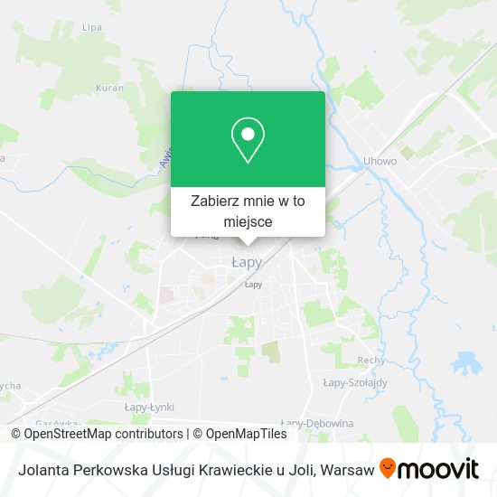 Mapa Jolanta Perkowska Usługi Krawieckie u Joli