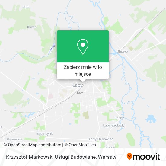 Mapa Krzysztof Markowski Usługi Budowlane