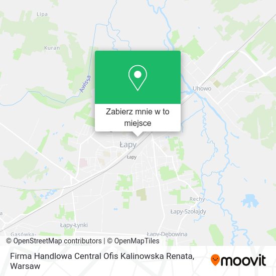 Mapa Firma Handlowa Central Ofis Kalinowska Renata