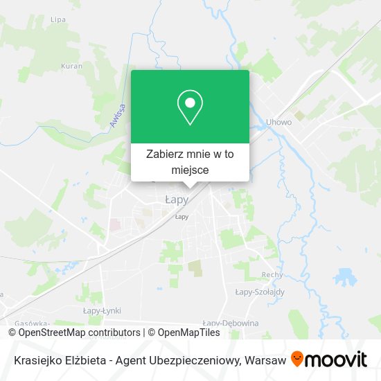 Mapa Krasiejko Elżbieta - Agent Ubezpieczeniowy