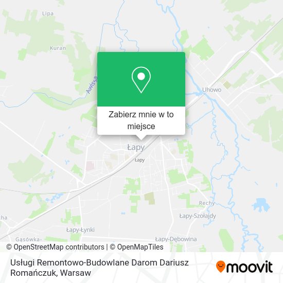 Mapa Usługi Remontowo-Budowlane Darom Dariusz Romańczuk