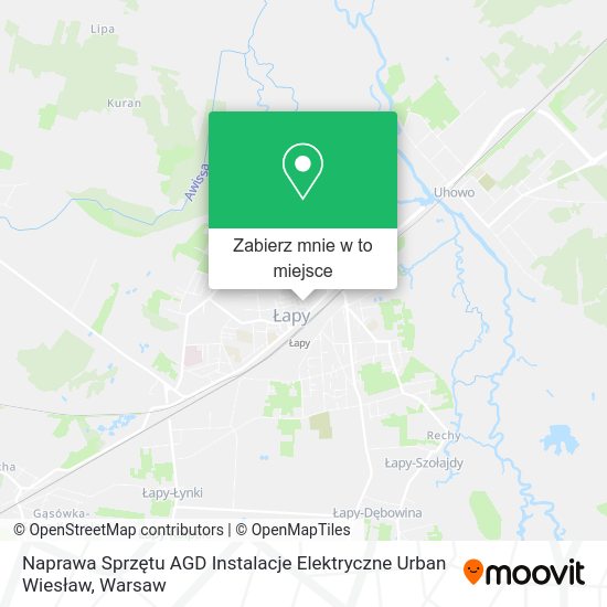 Mapa Naprawa Sprzętu AGD Instalacje Elektryczne Urban Wiesław