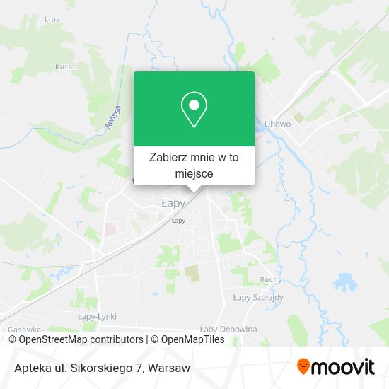 Mapa Apteka ul. Sikorskiego 7