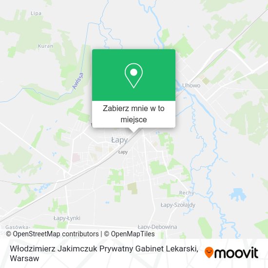 Mapa Włodzimierz Jakimczuk Prywatny Gabinet Lekarski