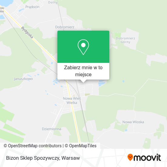 Mapa Bizon Sklep Spozywczy