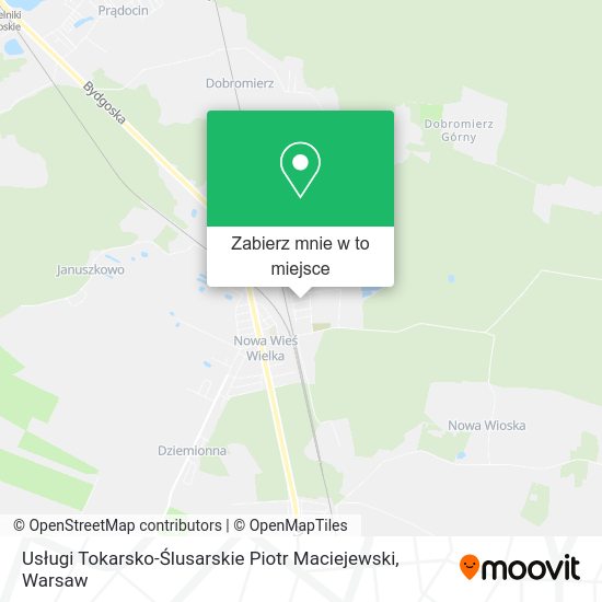 Mapa Usługi Tokarsko-Ślusarskie Piotr Maciejewski