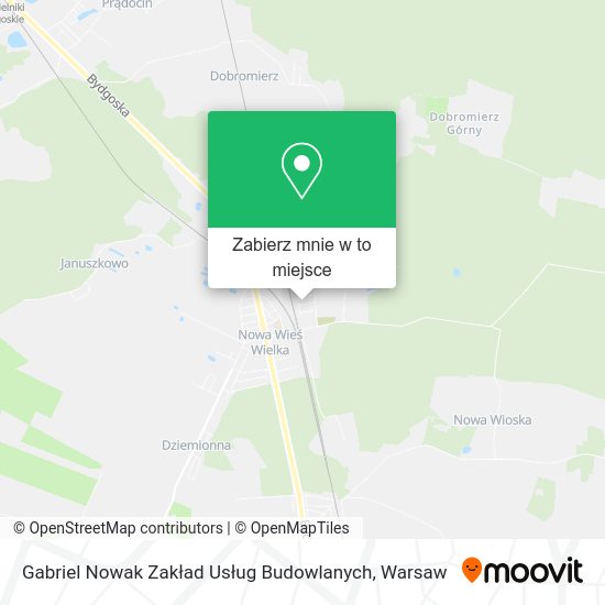 Mapa Gabriel Nowak Zakład Usług Budowlanych