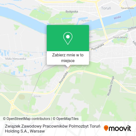 Mapa Związek Zawodowy Pracowników Polmozbyt Toruń Holding S.A.