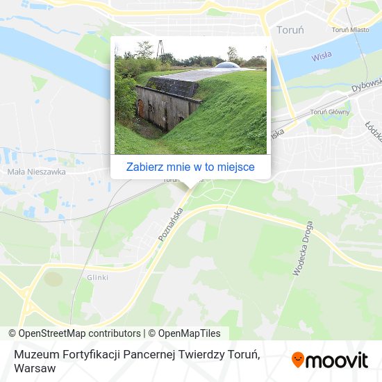 Mapa Muzeum Fortyfikacji Pancernej Twierdzy Toruń