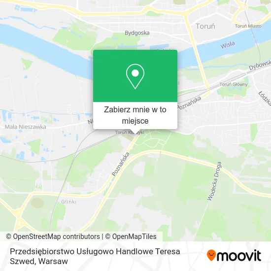 Mapa Przedsiębiorstwo Usługowo Handlowe Teresa Szwed