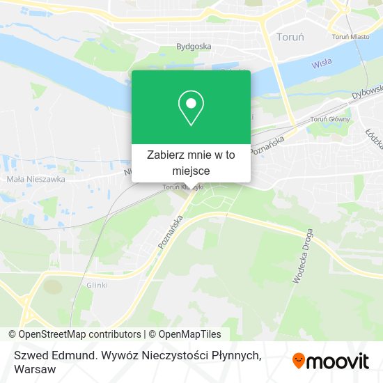 Mapa Szwed Edmund. Wywóz Nieczystości Płynnych