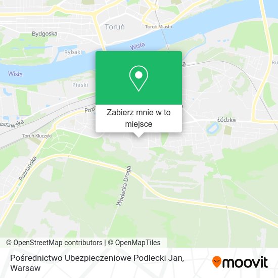 Mapa Pośrednictwo Ubezpieczeniowe Podlecki Jan