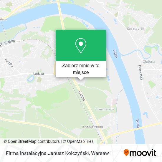 Mapa Firma Instalacyjna Janusz Kolczyński