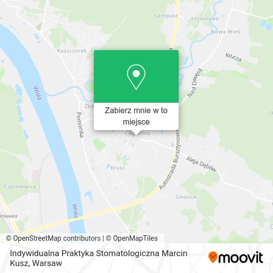 Mapa Indywidualna Praktyka Stomatologiczna Marcin Kusz