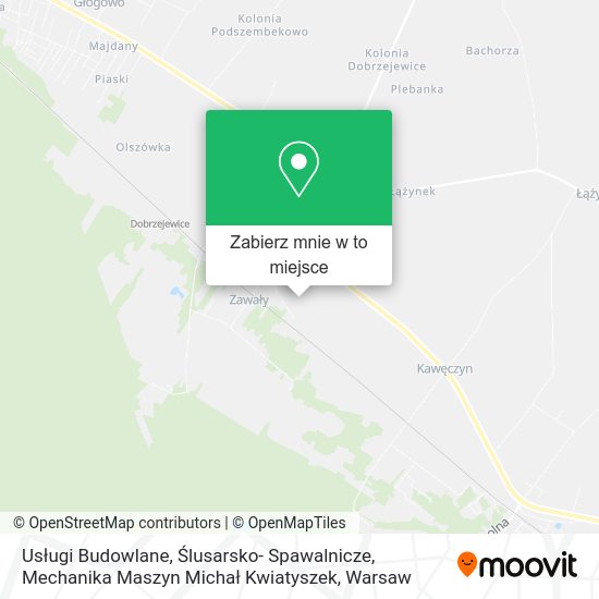 Mapa Usługi Budowlane, Ślusarsko- Spawalnicze, Mechanika Maszyn Michał Kwiatyszek