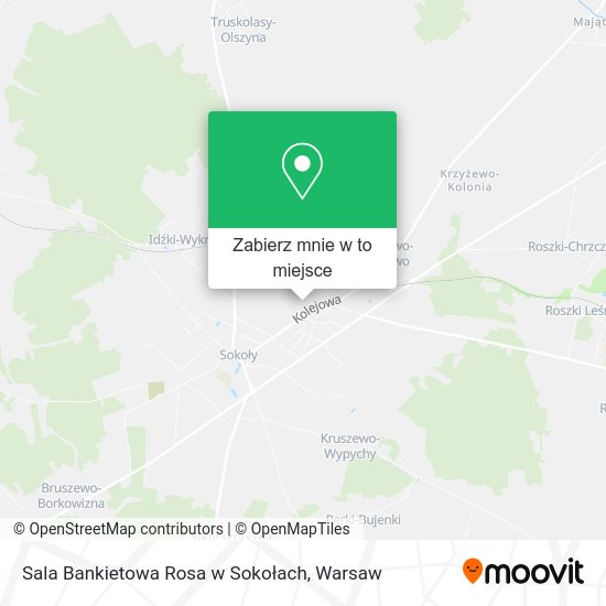 Mapa Sala Bankietowa Rosa w Sokołach