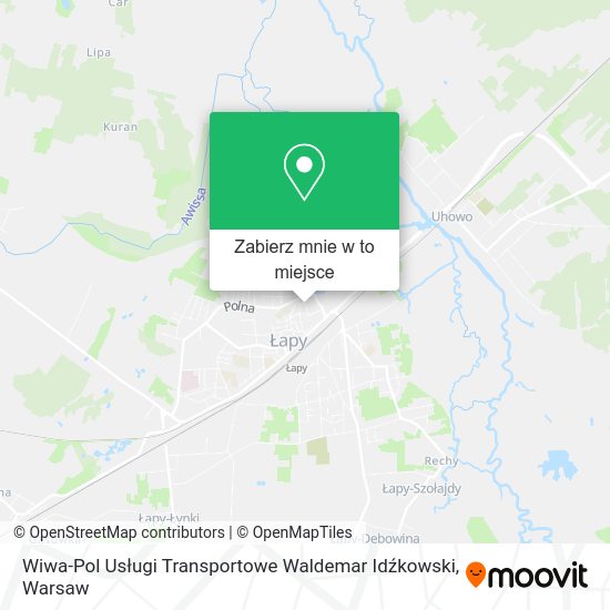 Mapa Wiwa-Pol Usługi Transportowe Waldemar Idźkowski