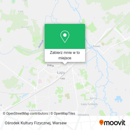 Mapa Ośrodek Kultury Fizycznej