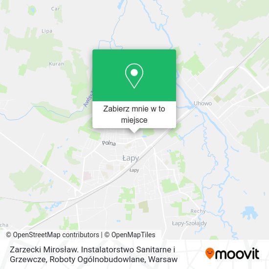 Mapa Zarzecki Mirosław. Instalatorstwo Sanitarne i Grzewcze, Roboty Ogólnobudowlane