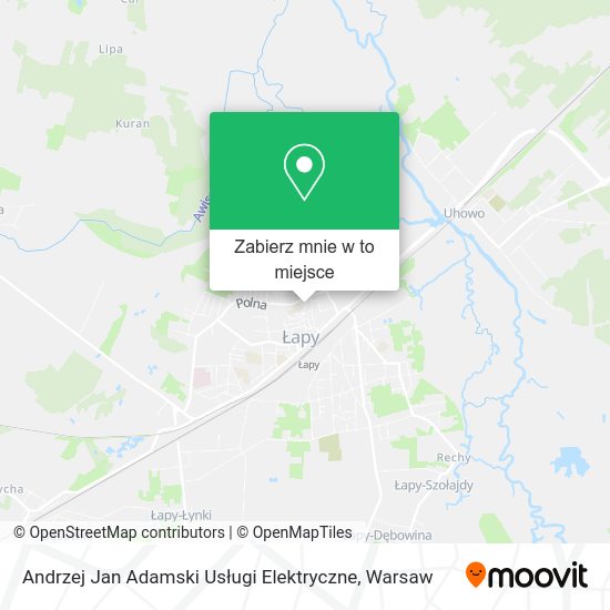 Mapa Andrzej Jan Adamski Usługi Elektryczne