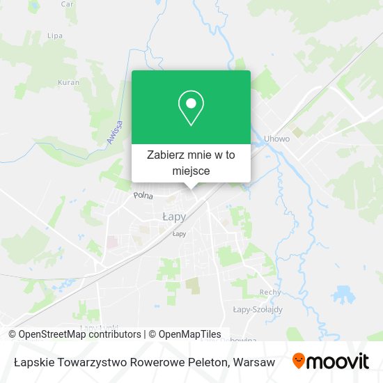 Mapa Łapskie Towarzystwo Rowerowe Peleton