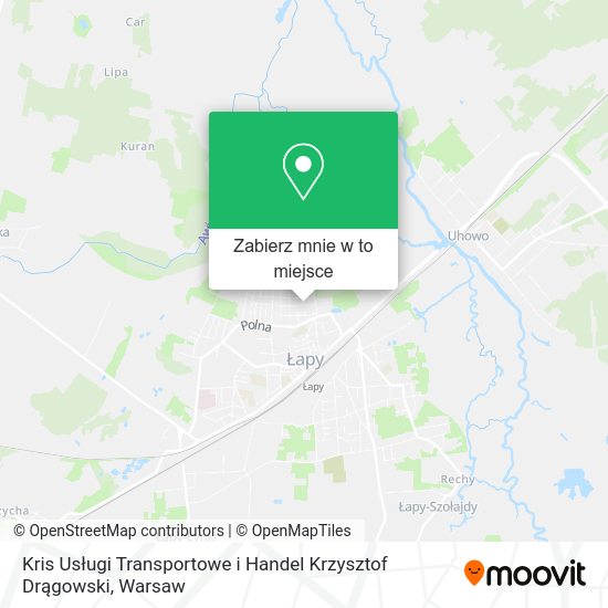 Mapa Kris Usługi Transportowe i Handel Krzysztof Drągowski