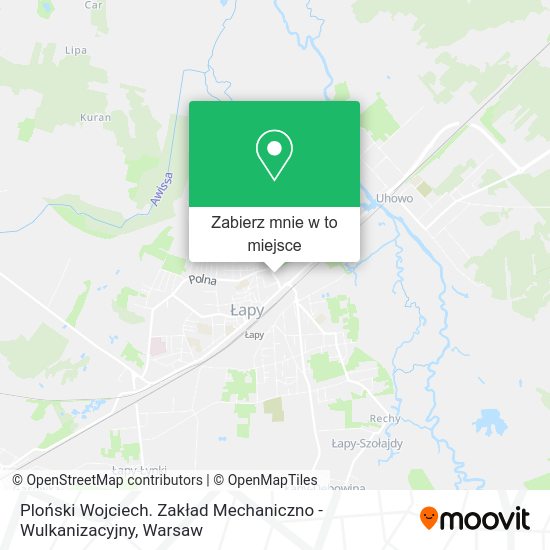 Mapa Ploński Wojciech. Zakład Mechaniczno - Wulkanizacyjny