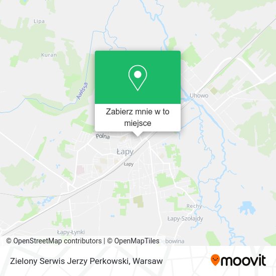 Mapa Zielony Serwis Jerzy Perkowski