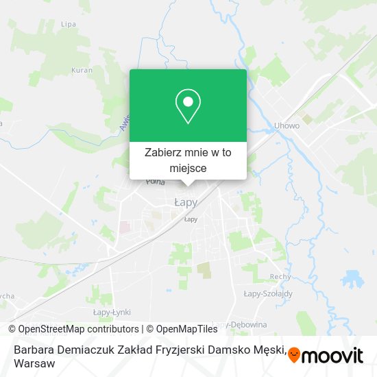 Mapa Barbara Demiaczuk Zakład Fryzjerski Damsko Męski