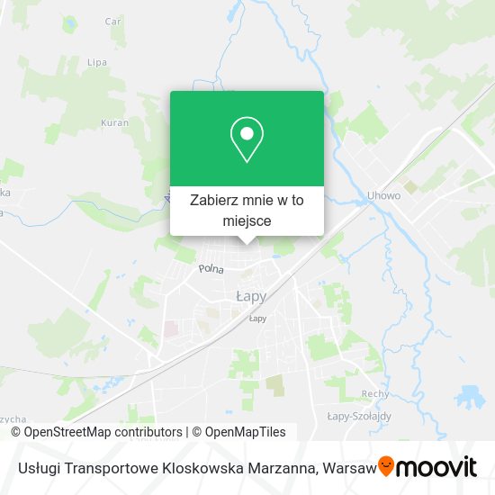 Mapa Usługi Transportowe Kloskowska Marzanna