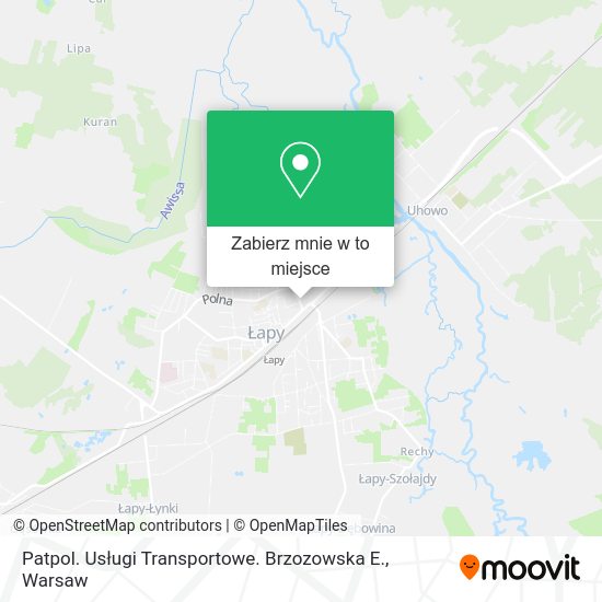 Mapa Patpol. Usługi Transportowe. Brzozowska E.