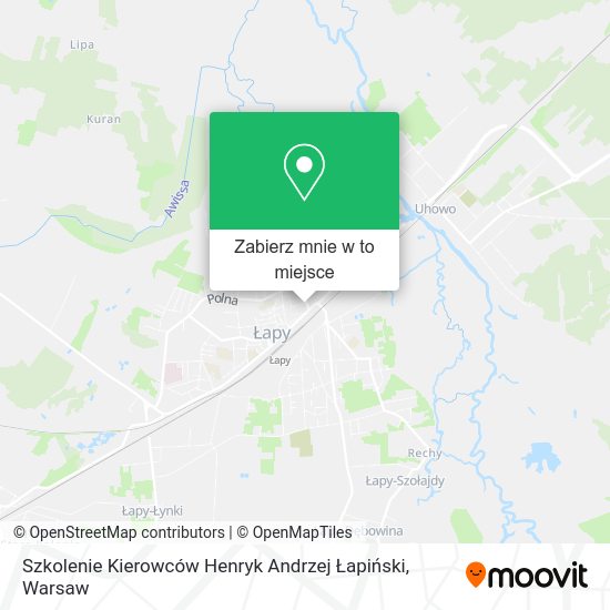 Mapa Szkolenie Kierowców Henryk Andrzej Łapiński