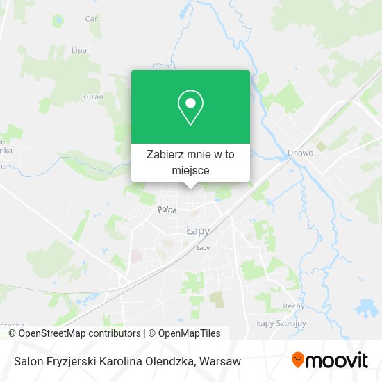 Mapa Salon Fryzjerski Karolina Olendzka