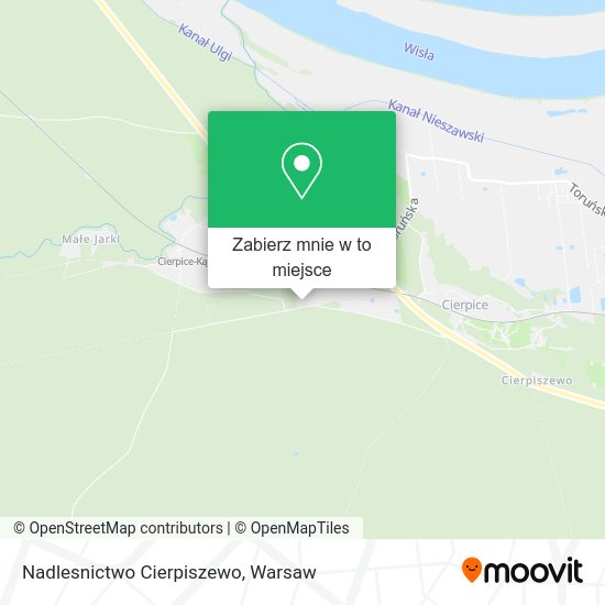 Mapa Nadlesnictwo Cierpiszewo