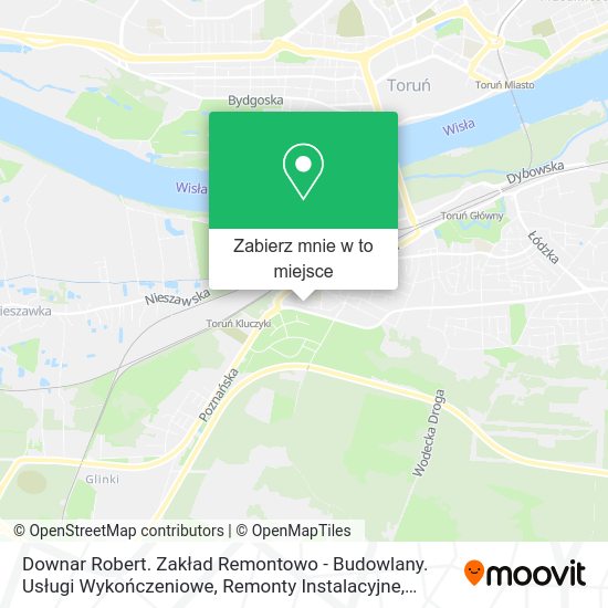 Mapa Downar Robert. Zakład Remontowo - Budowlany. Usługi Wykończeniowe, Remonty Instalacyjne